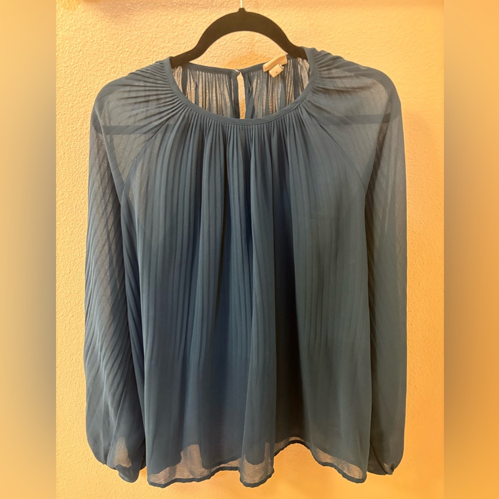 a new day Sheer Blouse, color-peacock